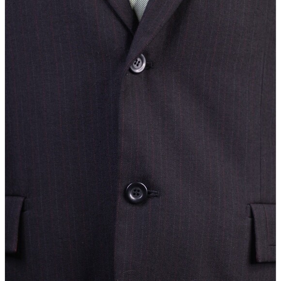 Kenneth Cole New York Men’s Two-button Black Suit Coat Blazer Sport Size 42 - Picture 7 of 11